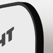 退職後おもしろいの引退ユーモア夫引用文 ピックルボールラケット (左詳細)