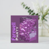 退職後のお別れのパーティーエレガントのカスタマイズ 招待状 (スタンド正面)