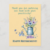 退職後のはがき、同僚、友人 シーズンポストカード (正面)