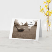 退職後のゴルファーへのおめでとう/希望 カード (黄色い花)