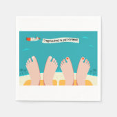 退職後のナプキンスおめでとう スタンダードカクテルナプキン (正面)