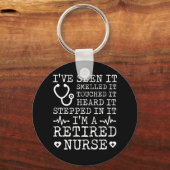 退職後のナースに触れた臭いが見られる キーホルダー (正面)