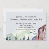 退職後のハイキング生活がより良い山々 招待状 (裏面)