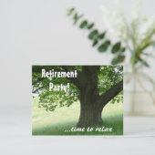 退職後のパーティーと平和なツリー/引用文 招待状 (スタンド正面)