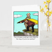 退職後のユーモアのグリーティングカード「斑点」 カード (黄色い花)