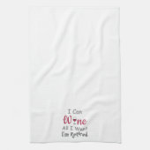 退職後のワインのみ キッチンタオル (縦)