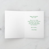 退職後の幸せを祈るジャスミンの花エレガント々 カード (内部)