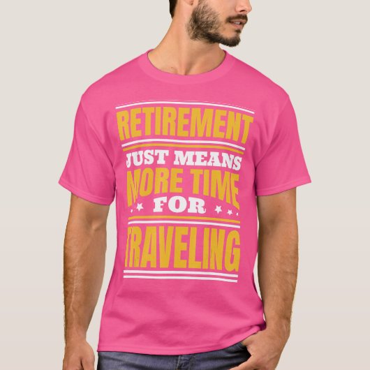 退職後の旅行 Tシャツ (正面)