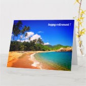 退職後の明カリブのるい大きい カード (黄色い花)