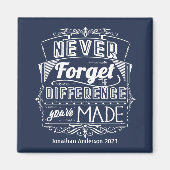 退職後の決して高忘れい評価 マグネット (正面)