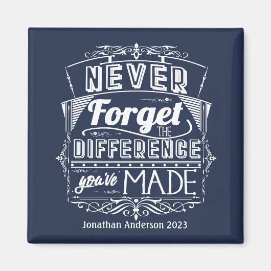 退職後の決して高忘れい評価 マグネット (正面)