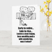 退職後の熟考…...除素晴らし職票 カード (黄色い花)