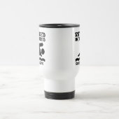 退職後の疲れていない泳ぐ人 トラベルマグ (中央)