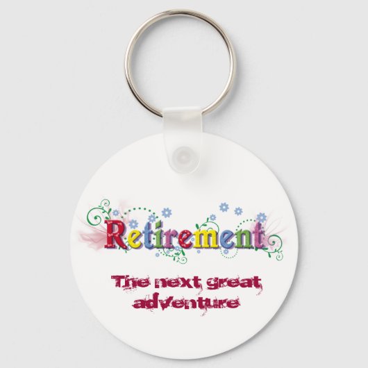 退職後の至福 キーホルダー (正面)