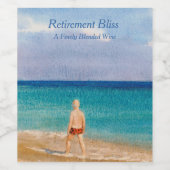 退職後の至福 ワインラベル (シングルラベル)