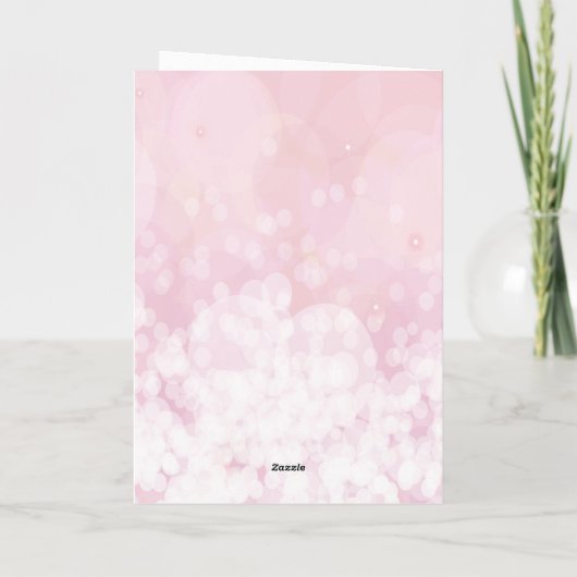 退職後の華やかなピンクの引退素晴らし カード (裏面)