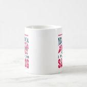 退職後の計画はセーリング コーヒーマグカップ (中央)