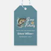 退職後の魚釣りビッグフィッシュ退職した漁師 ギフトタグ (裏面)