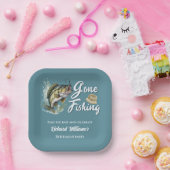 退職後の魚釣りビッグフィッシュ退職した漁師 ペーパープレート (パーティー)