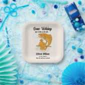 退職後の魚釣り生活が良退職したい ペーパープレート (パーティー)