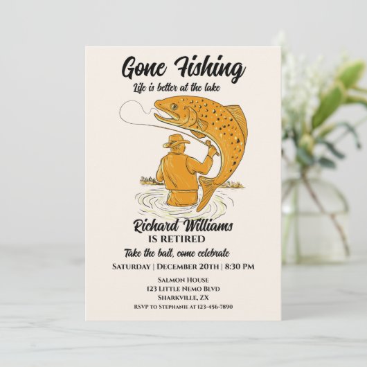 退職後の魚釣り生活が良退職したい 招待状 (スタンド正面)