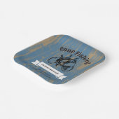 退職後の魚釣り退職した素朴木材 ペーパープレート (傾斜あり)