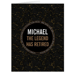 退職後の黒い大理石の男性名