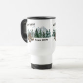 退職後ハイキング山へのアウトドア トラベルマグ (正面左)