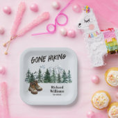 退職後ハイキング山へのアウトドア ペーパープレート (パーティー)