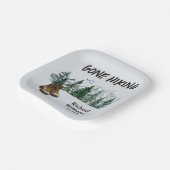 退職後ハイキング山へのアウトドア ペーパープレート (傾斜あり)