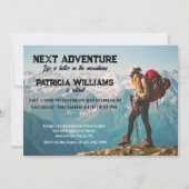退職後ハイキング次の冒険の人生が良い 招待状 (正面)