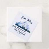 退職後ハイキング雪の山の幸せな道 フェイバータグ (インサイチュ)