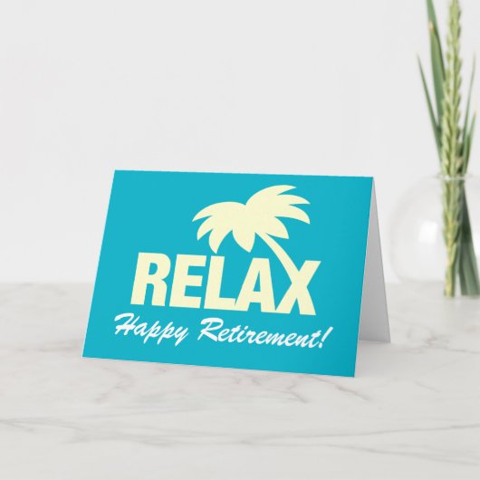 退職後パーソナライズされたの挨拶状 カード (正面)