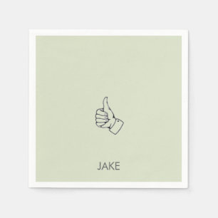 退職後パーソナライズされた賢者が成功 スタンダードカクテルナプキン