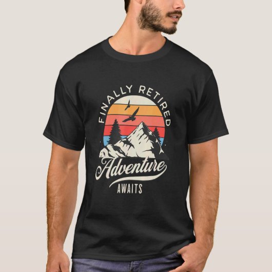 退職後退職したの最後の退職 Tシャツ (正面)