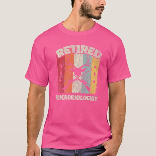 退職微生物退職した学者 Tシャツ (正面)