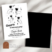 退職応援への落書きパーティー 招待状