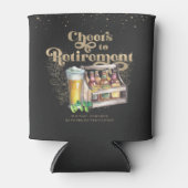 退職応援 |パーソナライズされたヴィンテージ 缶クーラー (正面)