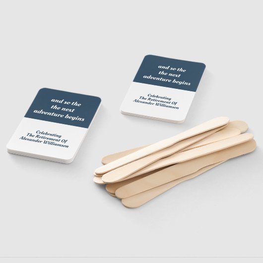 退職感動的引用文モダンシンプルブルー ハンドファン (組立なし)