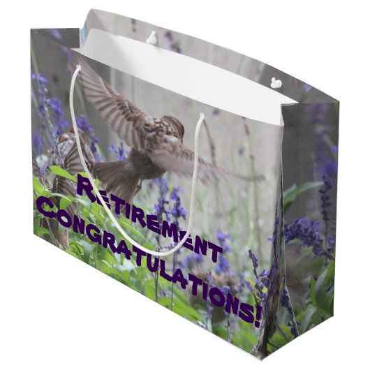 退職抱き枕 ラージペーパーバッグ (裏面アングル)