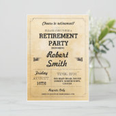 退職招待状パーティー退職した応援BBQ 招待状 (スタンド正面)