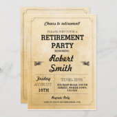 退職招待状パーティー退職した応援BBQ 招待状 (正面/裏面)