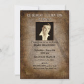 退職招待状旅行終了/別の開始 招待状 (裏面)