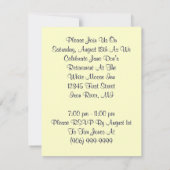 退職招待状時間：魚釣り婦人 招待状 (裏面)