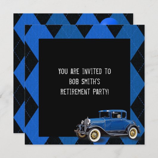 退職招待状 招待状 (正面/裏面)