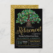 退職招待状 招待状 (正面/裏面)