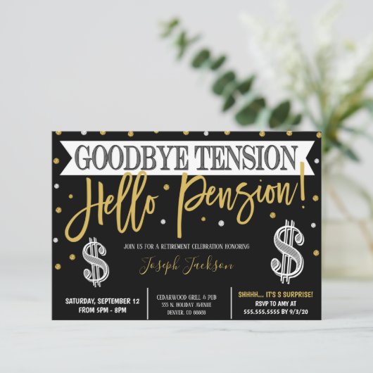 退職招待状 招待状 (スタンド正面)