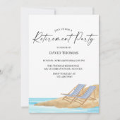 退職招待状、退職お祝い、 招待状 (正面)