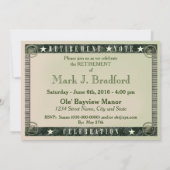 退職招待状- MONEY NOTE - PHOTO INSERT 招待状 (裏面)