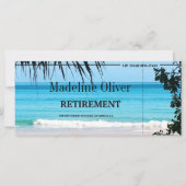 退職搭乗パス宛先ビーチシーン (裏面)